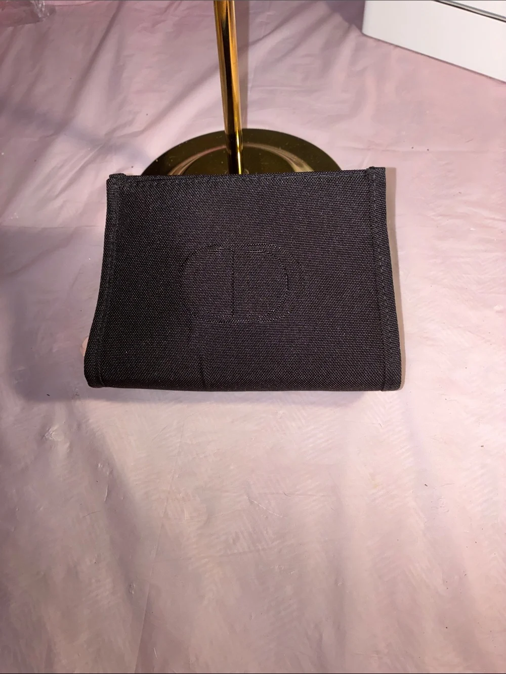 GWP!Christian Dior Beauty bag Black with added d-rings & pearl like strap!